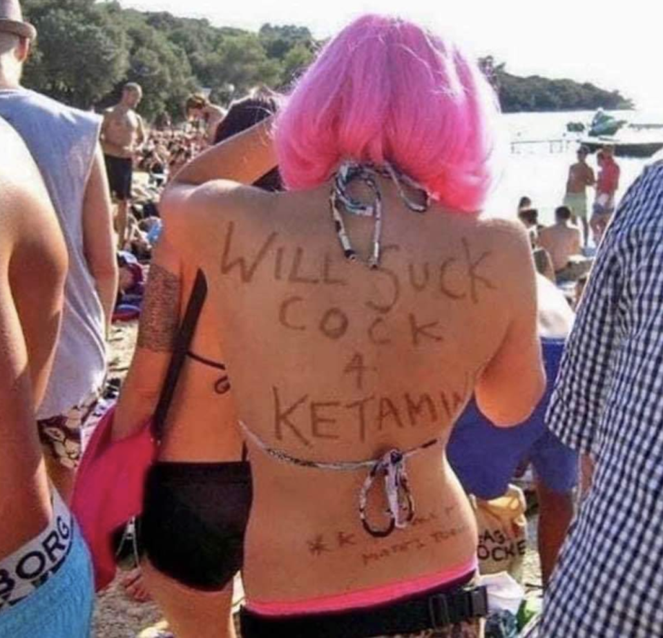 "Will suck cock 4 ketamine"