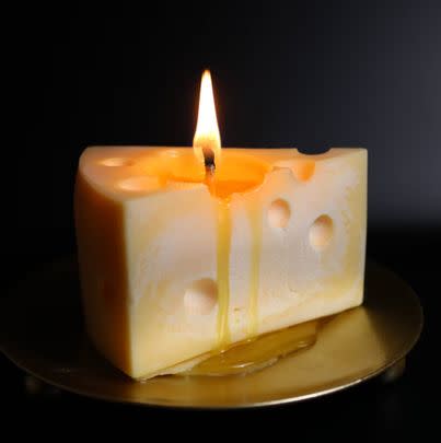 A cheese candle