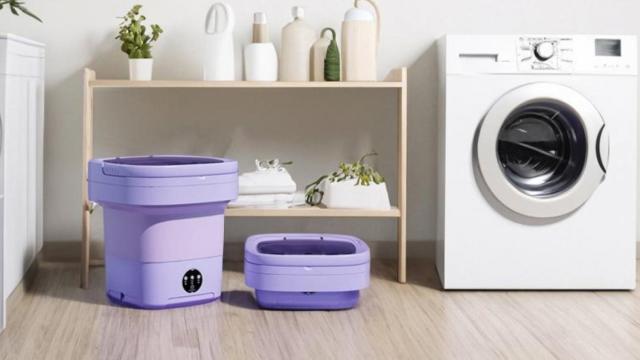 Esta lavadora portátil ideal para espacios reducidos está a punto