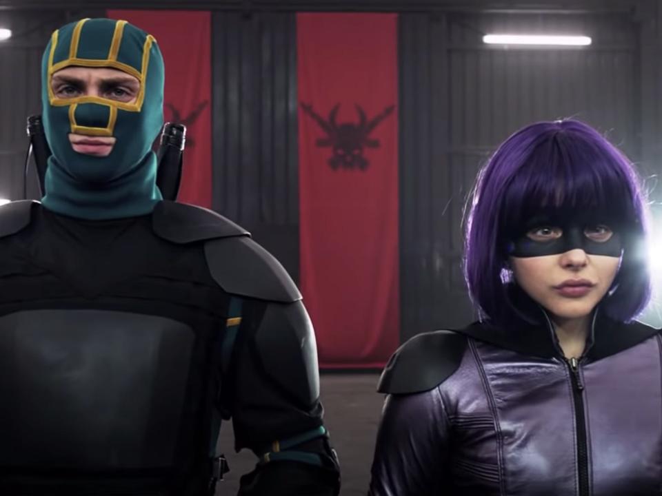 Aaron Taylor-Johnson and Chloë Grace Moretz in "Kick-Ass 2."