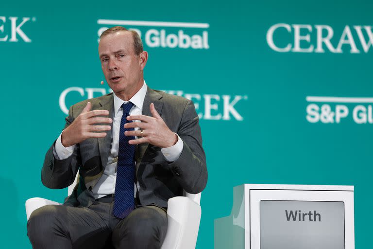 Mike Wirth, presidente y CEO de Chevron Corporation, en la CERAWeek by S&P; Global