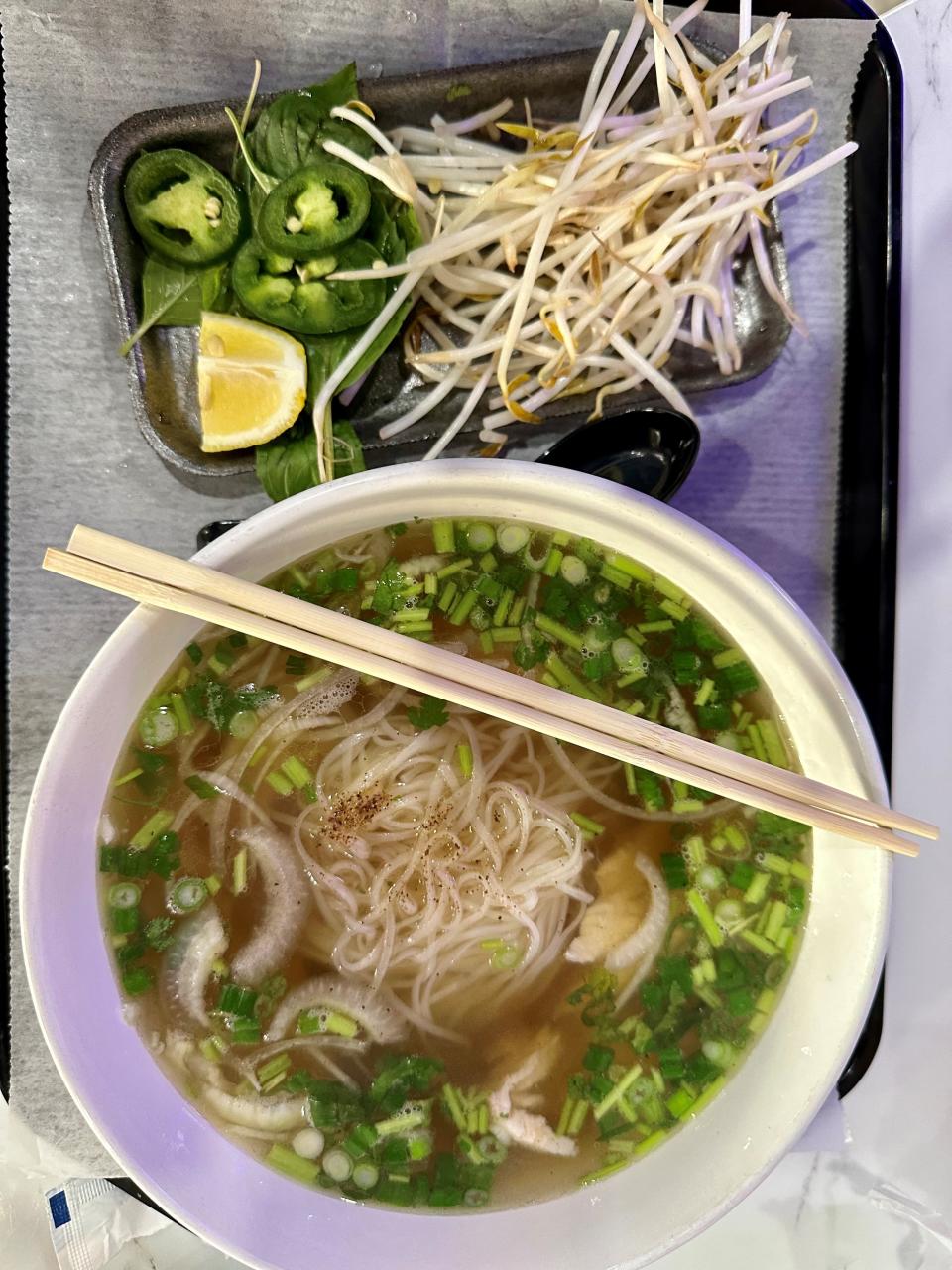 Food writer Lyn Dowling, on the phở at Saigon Baguette: "Everything about it was grand, a dish that was at once substantial and delicate.Everything about it was grand, a dish that was at once substantial and delicate."