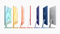 <p>The new Apple iMac powered by the M1 chip and in a rainbow of color options.</p> 