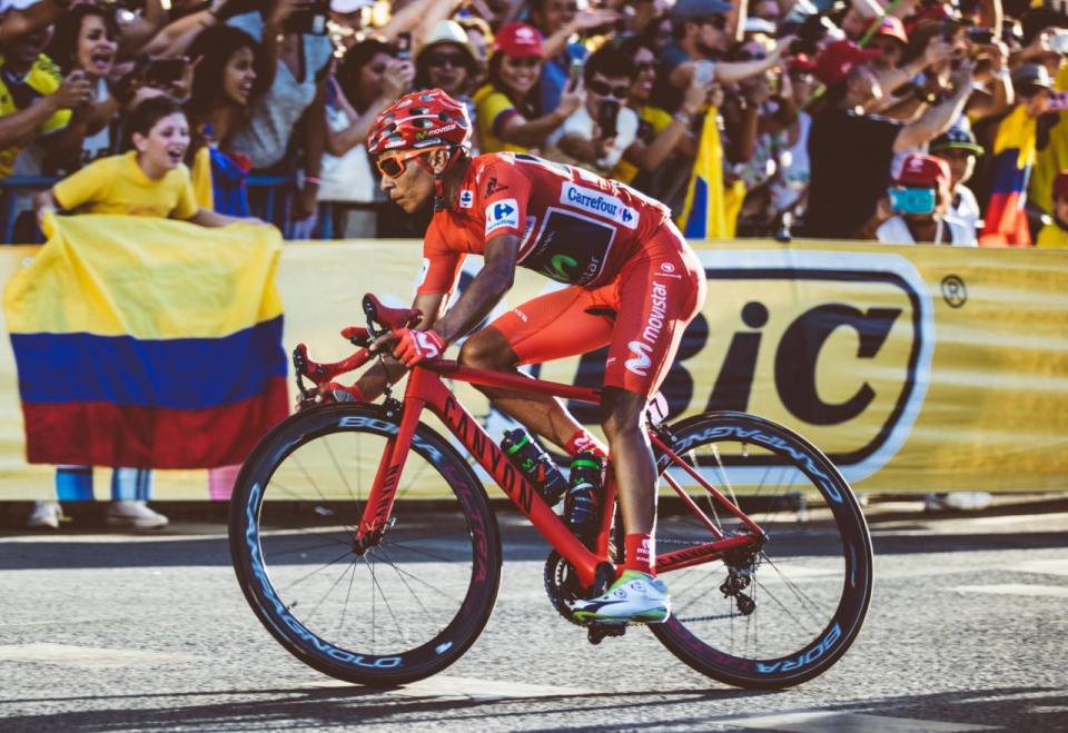 Nairo Quintana monta una bicicleta Canyon en la Vuelta a España. (Canyon)