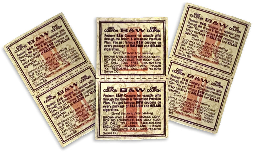 Thousands of Raleigh cigarette coupons were found in a leather pouch that Arlene Malkin held on to for almost 40 years.