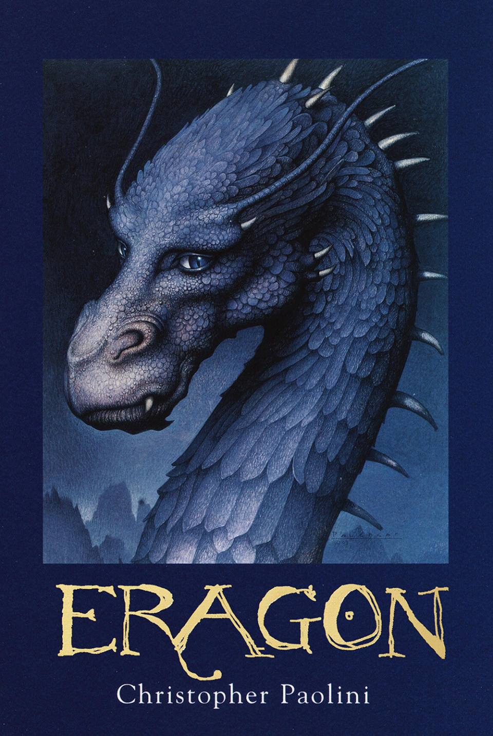 the book cover with a dragon on it