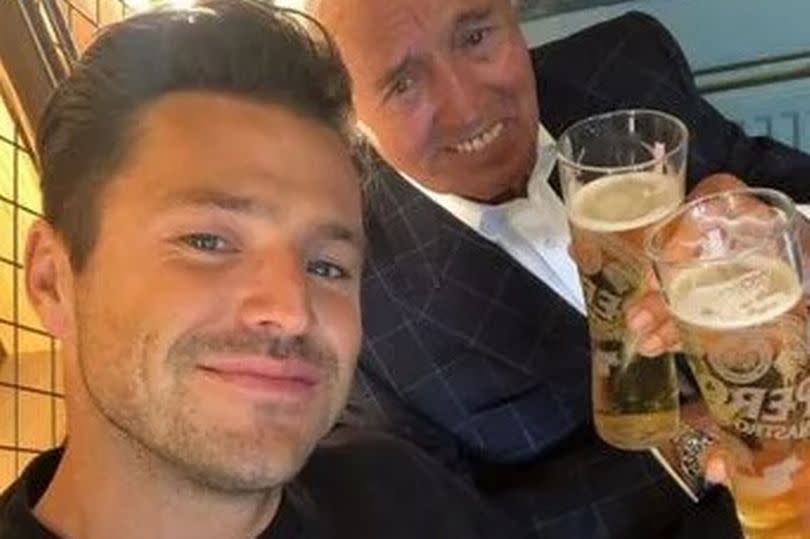 Mark Wright with his grandfather Eddie Wright