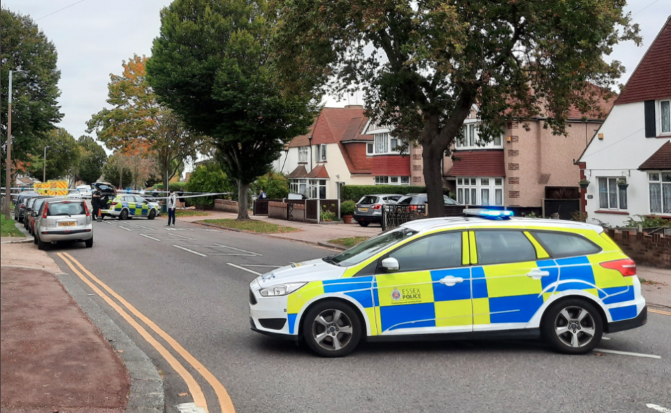 The scene in Leigh, Southend-on-Sea on Friday afternoon after the reported stabbing. (Twitter/@LeeJordo1)