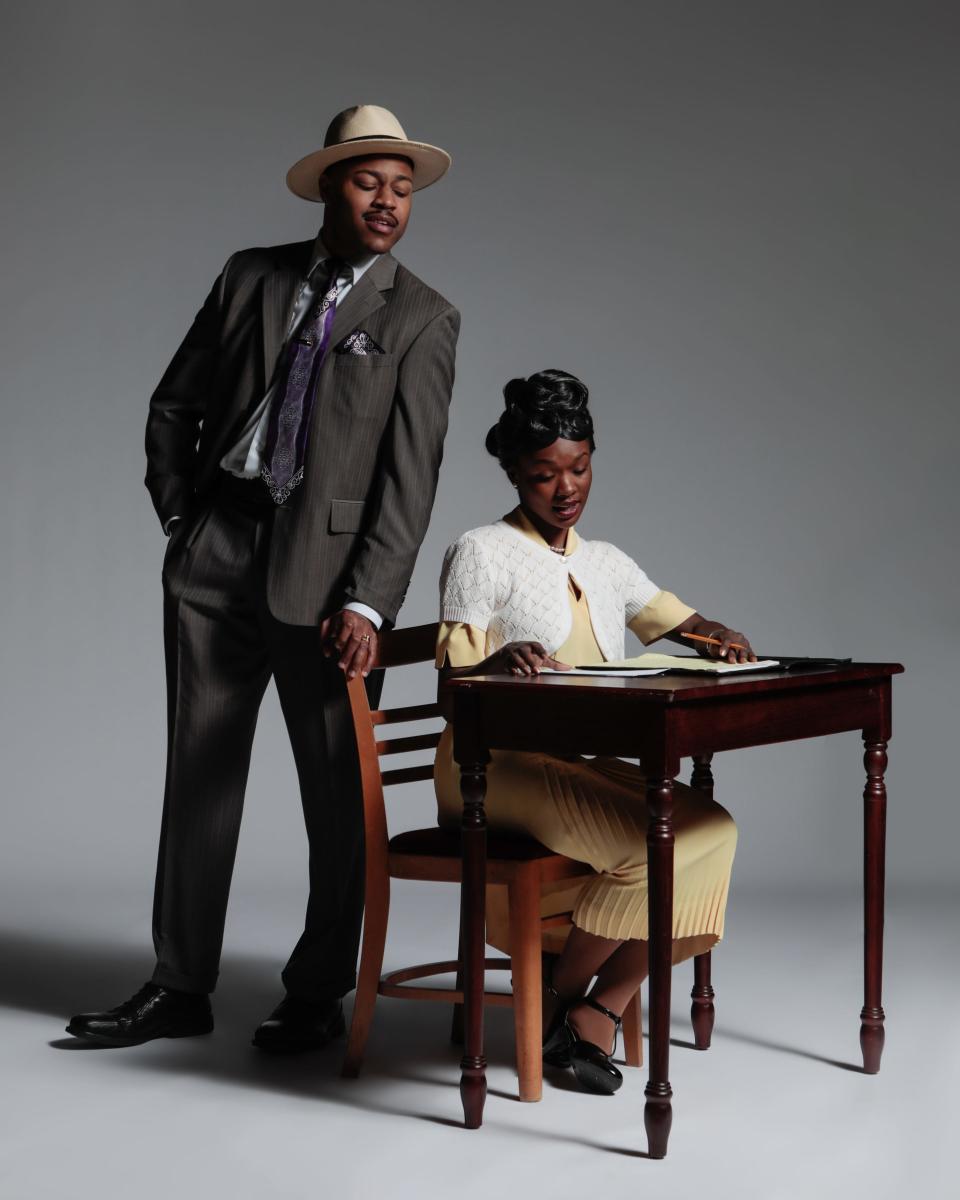 Maurice Alpharicio, left, and Catara Brae, play a couple whose lives are torn apart during a murder case in Live Oak, Florida in the 1950s in the world premiere musical “Ruby” at the Westcoast Black Theatre Troupe.