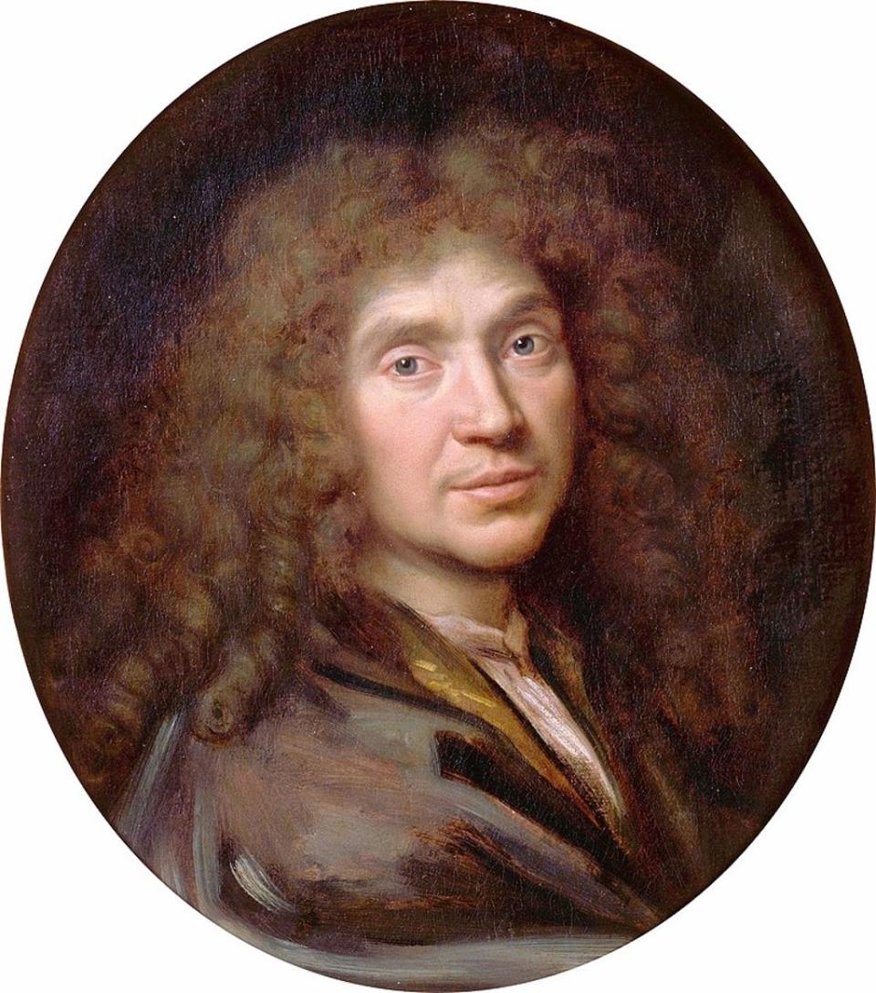 Pierre Mignard, Portrait of Molière, c. 1668 (Public domain)