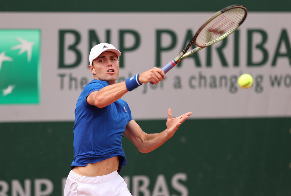 Chris O'Connell, pictured here in action against Aljaz Bedene at the French Open.