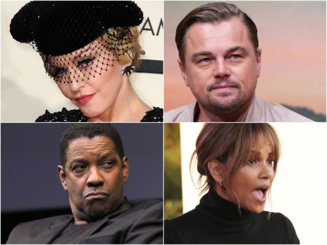 Leonardo DiCaprio, Halle Berry, Denzel Washington y Madonna son algunas de las estrellas que se arrepienten de haber rechazado papeles (Christopher Jue/Leon Bennett/Jim Spellman/Valerie Macon/Getty Images)