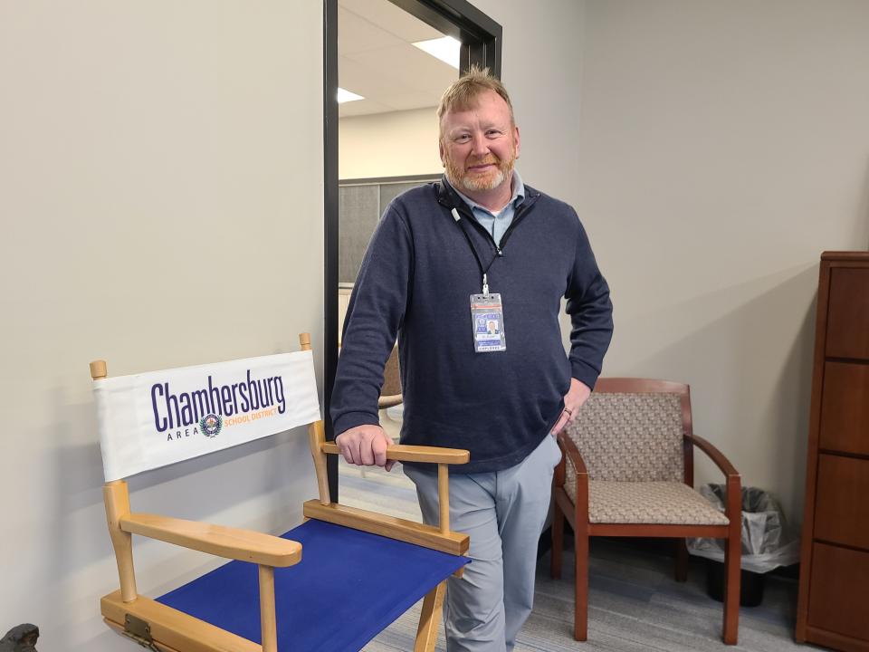 Chambersburg Area School District Superintendent Chris Bigger, pictured in his office on Friday, Dec. 1, 2023.