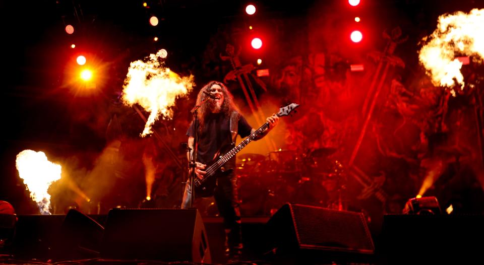 Slayer brought the heat as they entertained their fans at the KFC Yum Center on Nov. 11, 2019. 