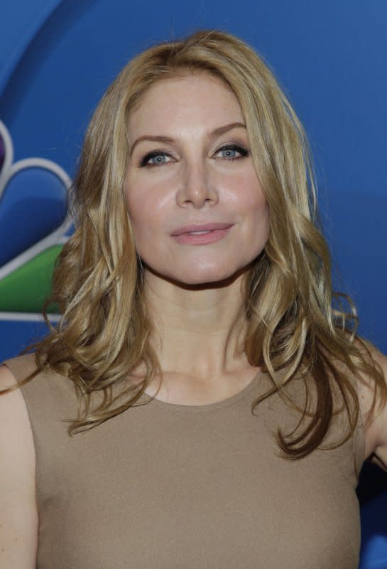 Elizabeth Mitchell arrives on the red carpet at the 2013 NBC Upfront Presentation at Radio City Music Hall in New York City on May 13, 2013. File Photo by John Angelillo/UPI