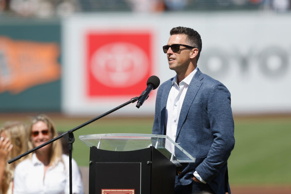 Buster Posey。(Photo by Lachlan Cunningham/Getty Images)