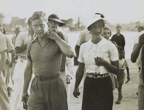 <span class="caption">King Edward VIII and Mrs Simpson on holiday in Yugoslavia</span>