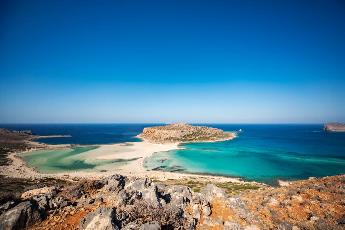The Balos lagoon boasts some of Greece’s bluest waters (Getty Images)