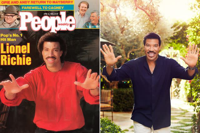 <p>Right: Sami Drasin</p> Lionel Richie in 1986 and now