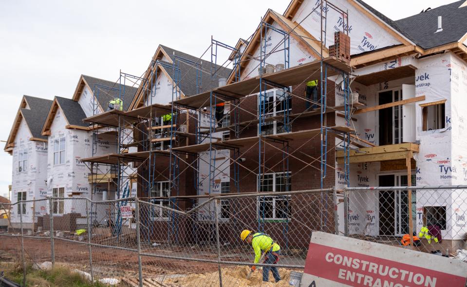 Kirby Village is a multifamily housing complex under construction in Somerville, a block off East Main Street.