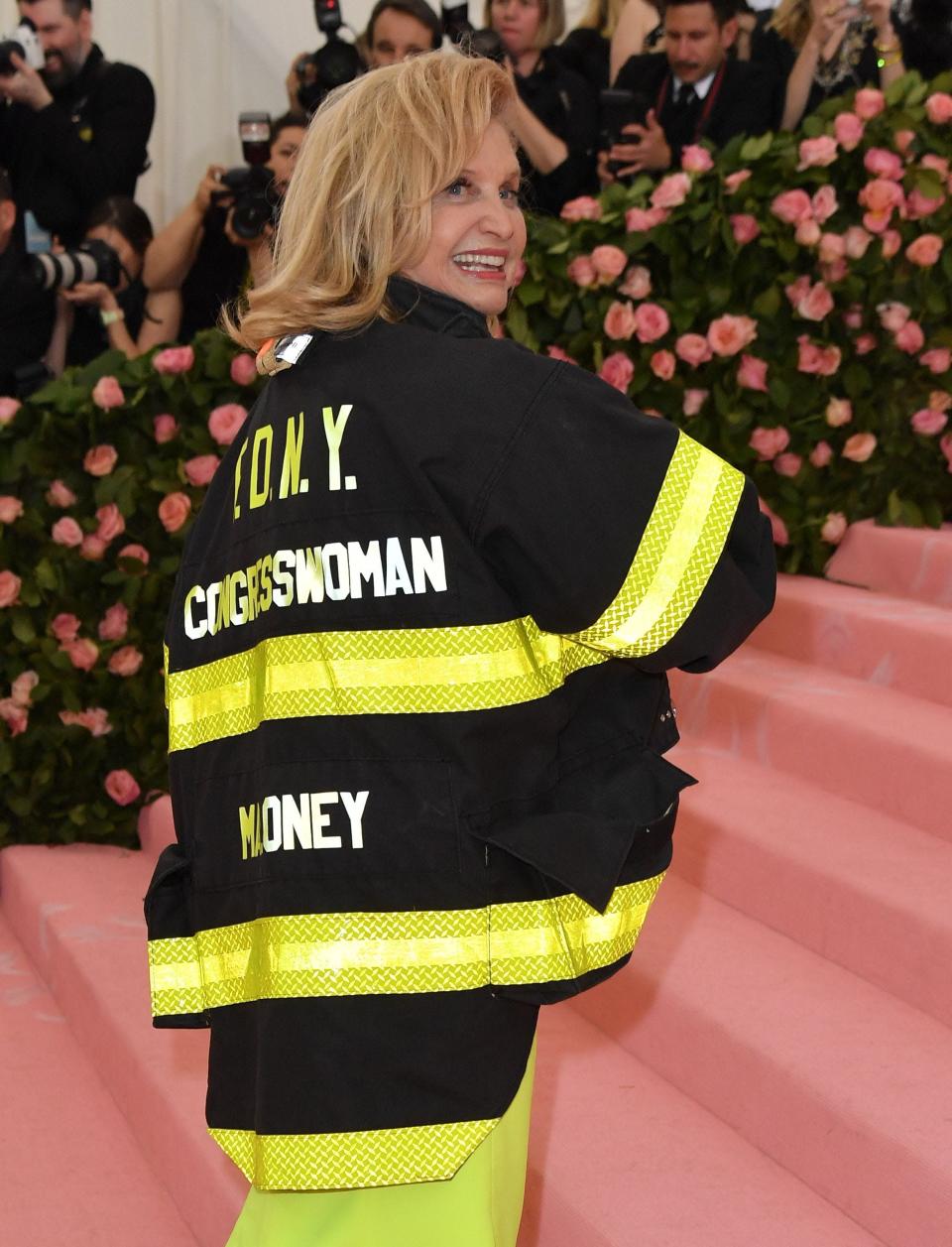 Carolyn B. Maloney attends the Met Gala in 2019.