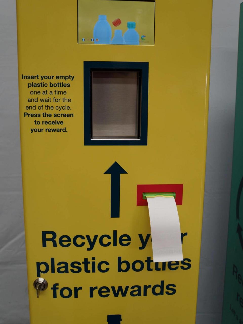 In the new bins installed by Hubbub, drivers insert their plastic bottles and received a 5p voucher as a reward (Hubbub)