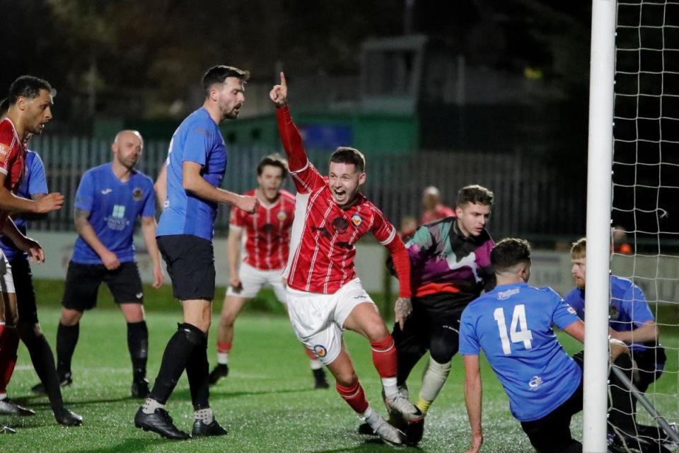 DELIGHT: Newport City beat Cefn Cribwr in the semi-finals of the FAW Trophy <i>(Image: Mac Morgan)</i>