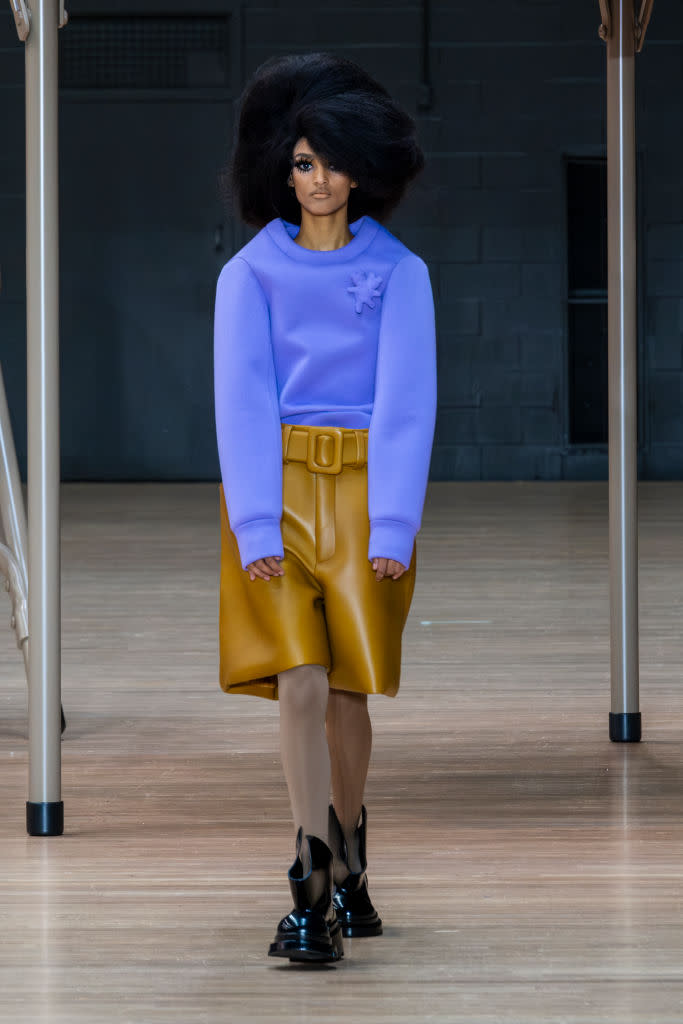 A model walks the runway at Marc Jacobs RTW Spring 2024 held at The Armory on February 2, 2024 in New York, New York.  (Photo by Rodin Banica/WWD via Getty Images)