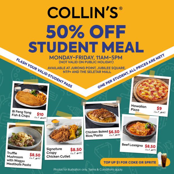 COLLINS menu