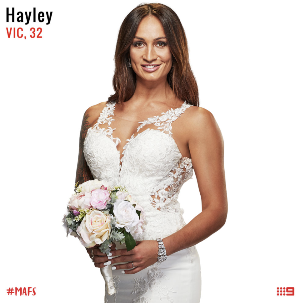 MAFS bride Hayley Vernon