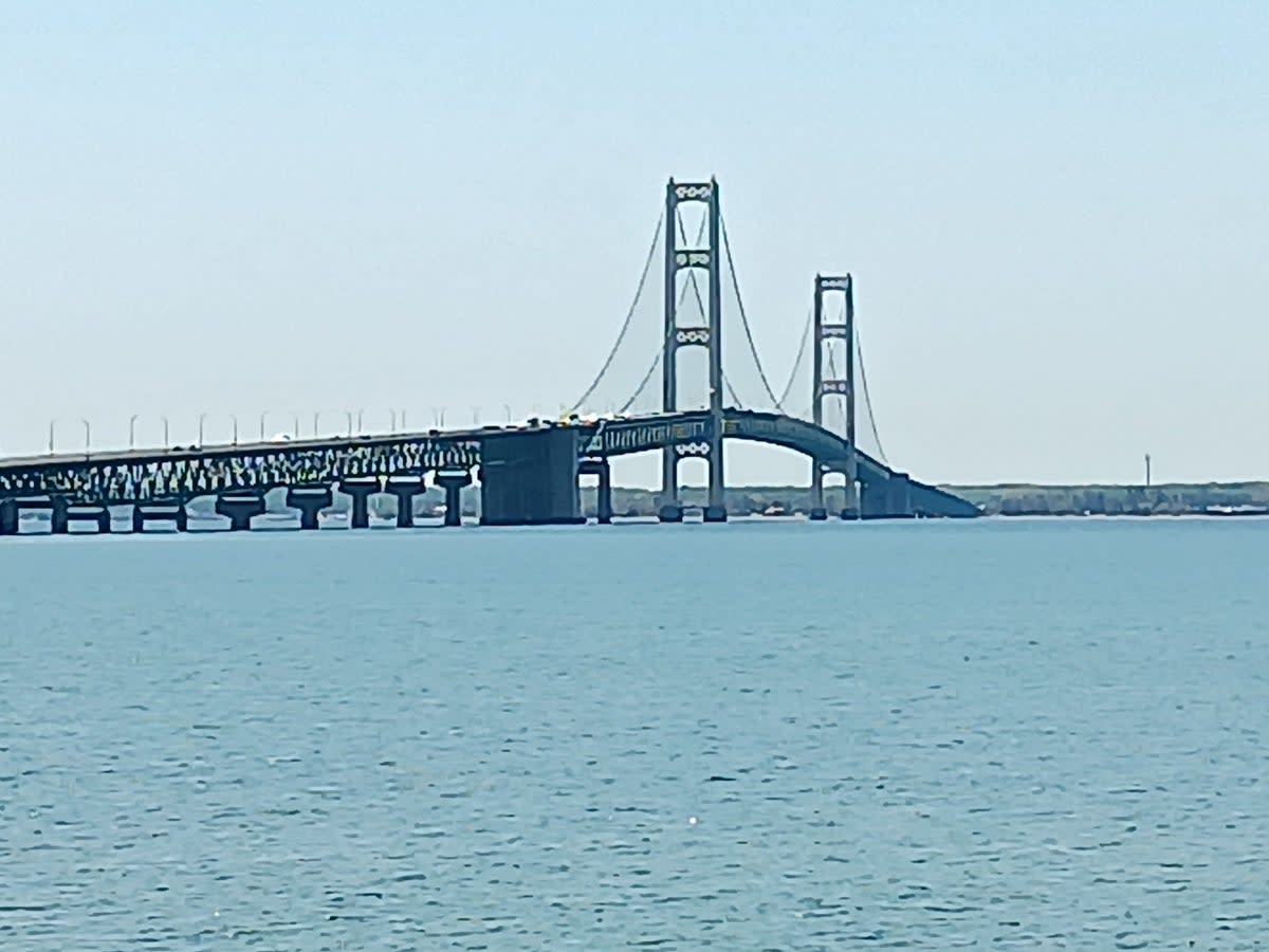 The Mighty Mac Bridge connecting Michigan's Upper Peninsula to the lower part of the state (Simon and Susan Veness)