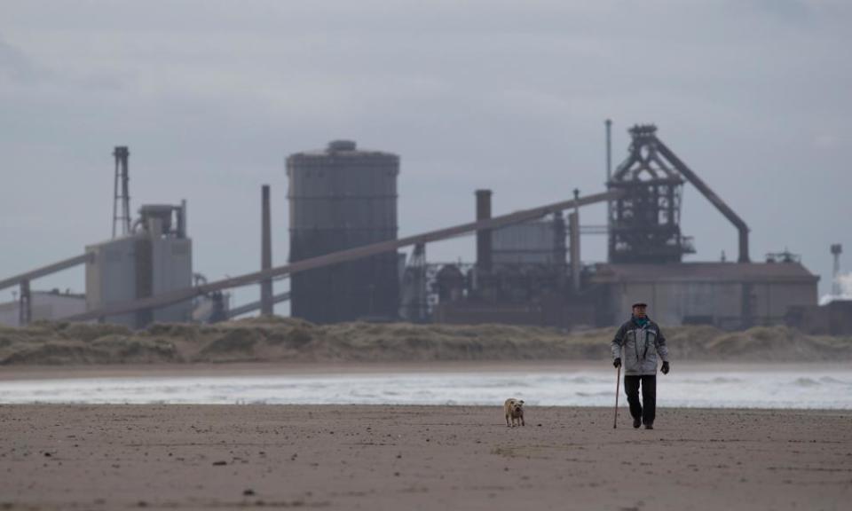 The former steelworks in Redcar.