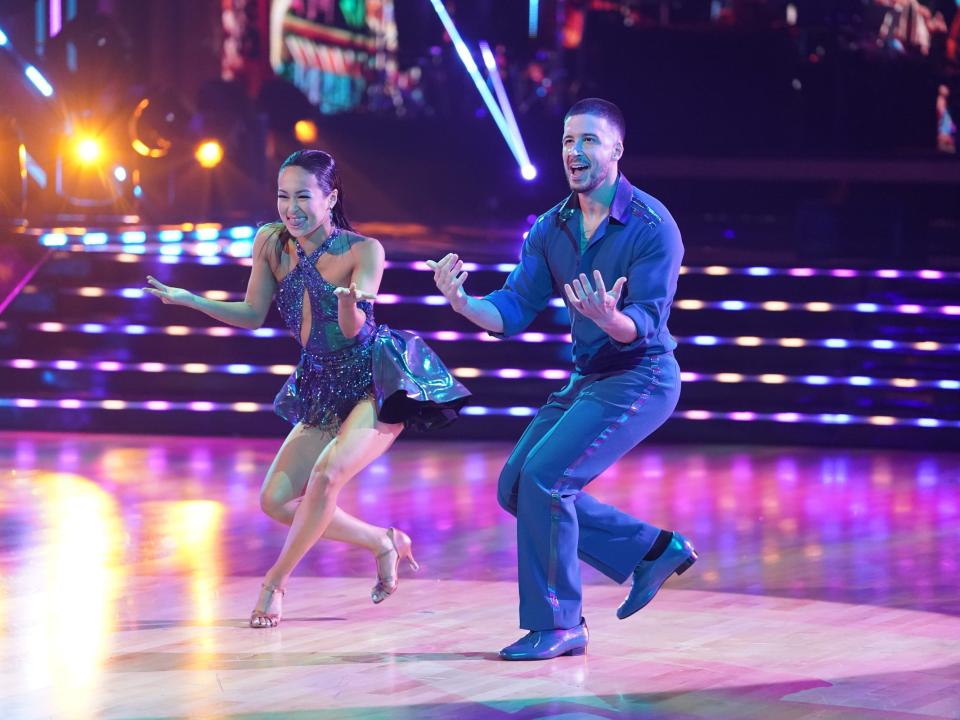 Koko Iwasaki and Vinny Guadagnino perform during the season 31 premiere of ABC's "Dancing With the Stars."