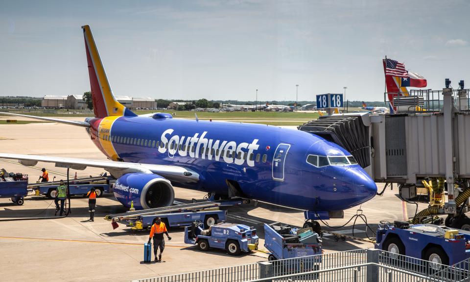 A Southwest Airlines Boeing 737.