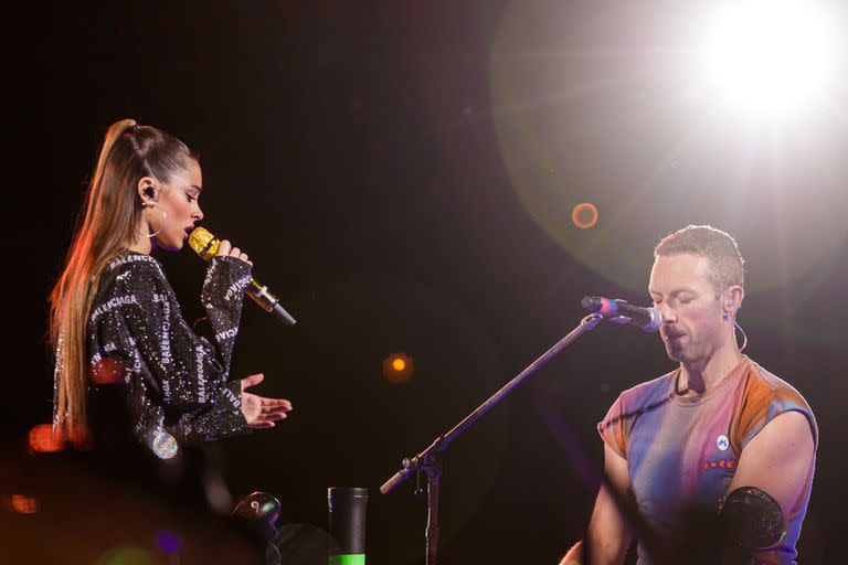 Tras el show del martes a la noche, Tini y Chris Martin volvieron a cantar juntos en el escenario de Coldplay en River Plate