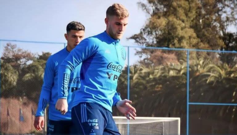 Nicolás Valentini fue citado a la selección argentina para los amistosos disputados en marzo en Estados Unidos