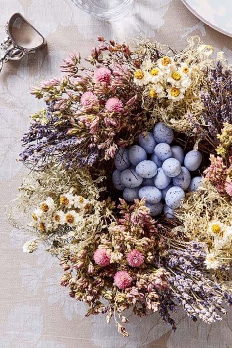 A Chocolate Egg-Filled Wreath