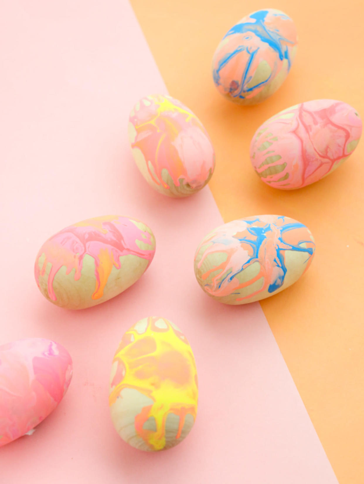 spin art Easter eggs (A Kailo Chic Life)