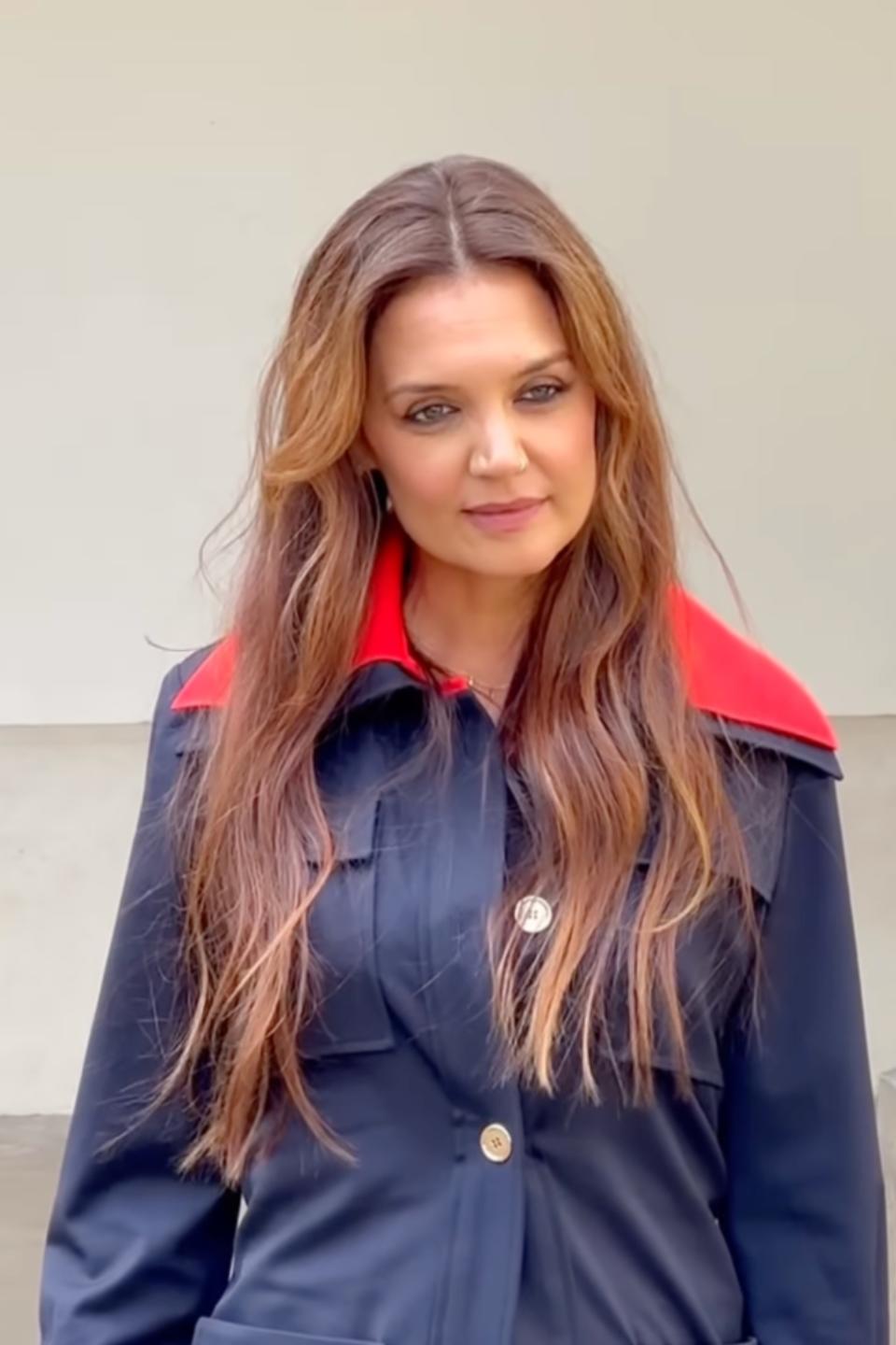 Katie Holmes attends the Patou fall 2024 couture show during Paris Fashion Week on June 27.