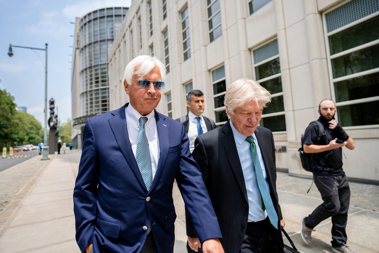 NYRA Baffert Lawsuit Horse Racing (Copyright 2021 The Associated Press. All rights reserved.)