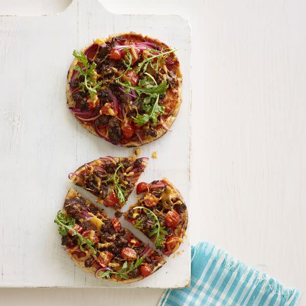 Cheeseburger Flatbread Pizza