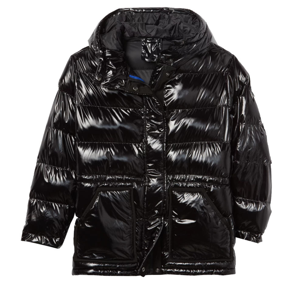 <p>Be the slickest puffer-wearing person anywhere with this lacquered design.</p><p>Buy it <a rel="nofollow noopener" href="http://www.anrdoezrs.net/links/7799179/type/dlg/sid/IS%2CFAS%2CGAL%2C9BestPufferCoatstoBuyThisWinter%2Cacheng1271%2C201710%2CT/http%3A//www.gap.com/browse/product.do?vid=1&pid=156726012" target="_blank" data-ylk="slk:here;elm:context_link;itc:0;sec:content-canvas" class="link ">here</a> for $168.</p>