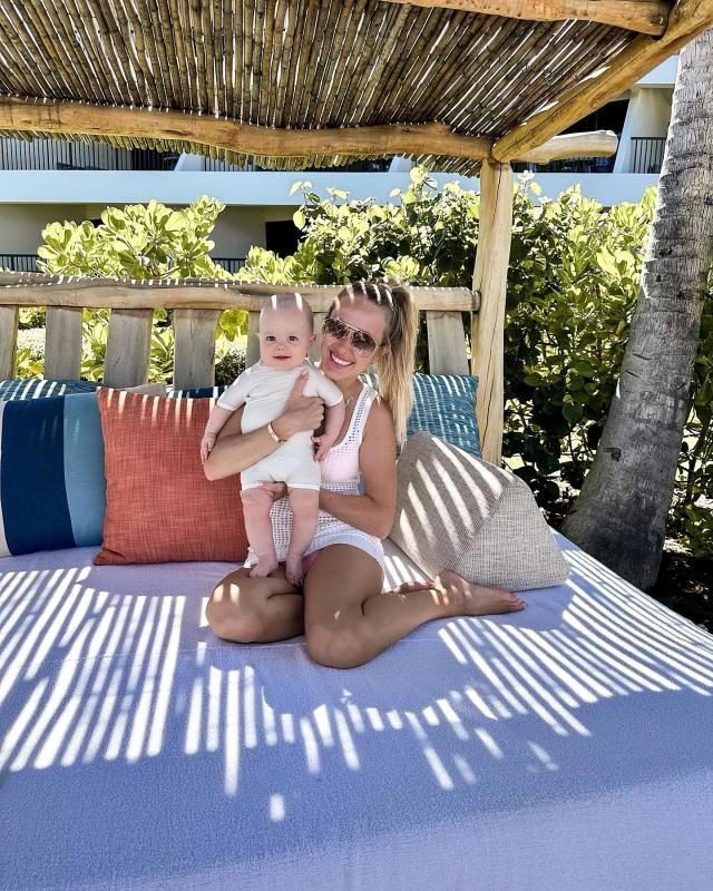 Patrick Mahomes, Wife Brittany Enjoy Tropical Vacation with Both Kids in  Fun Photos: 'Island Life