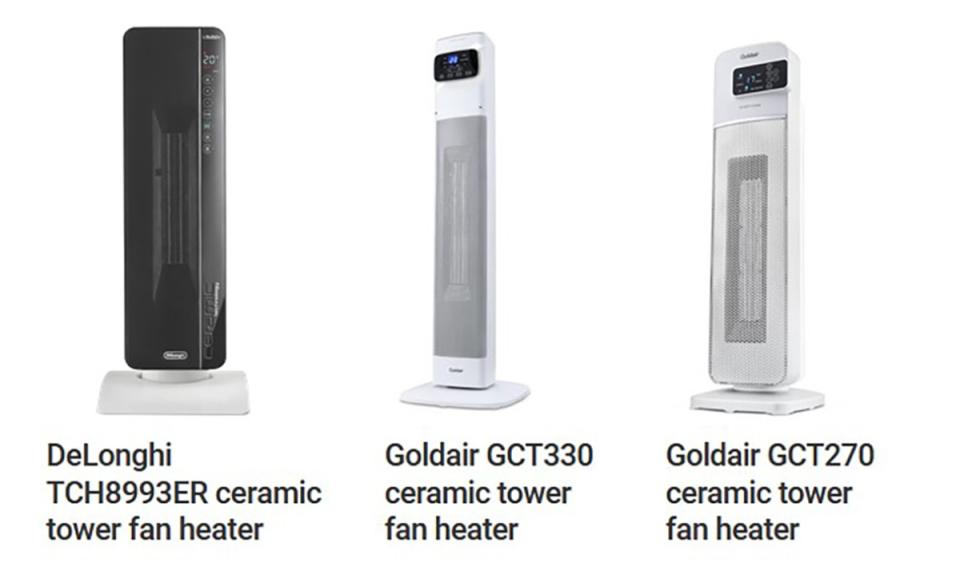 Three tower heaters