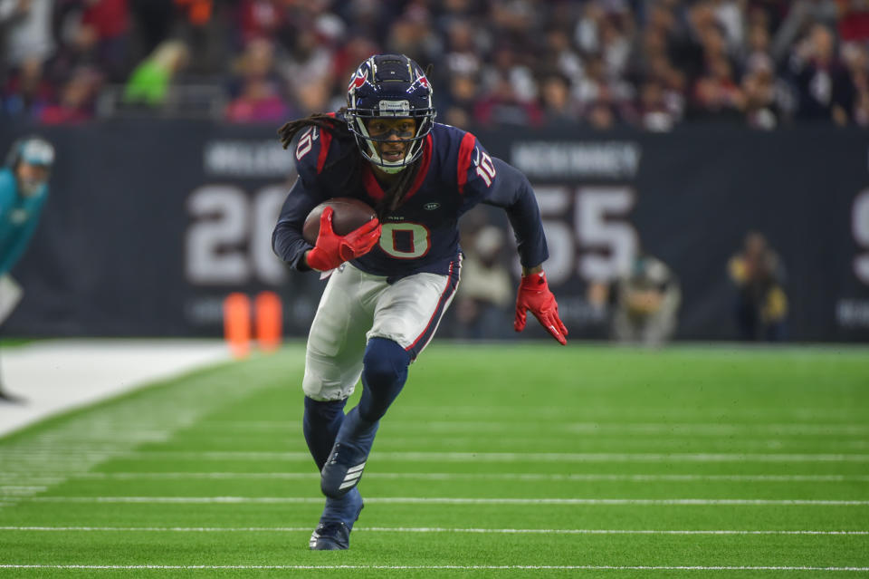 Texans receiver DeAndre Hopkins pledged to help out the family of Jazmine Barnes after her tragic death. (Getty Images)