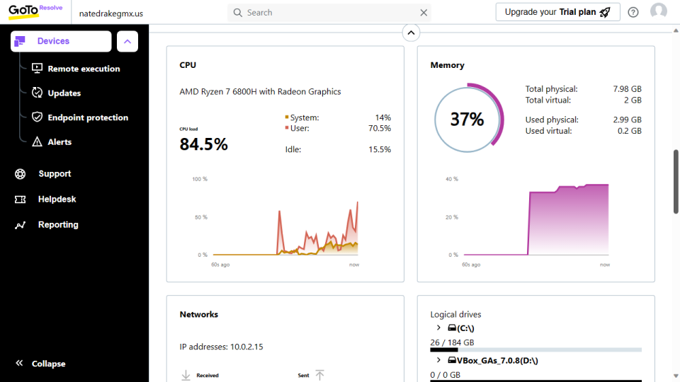 GoTo Resolve: Interface