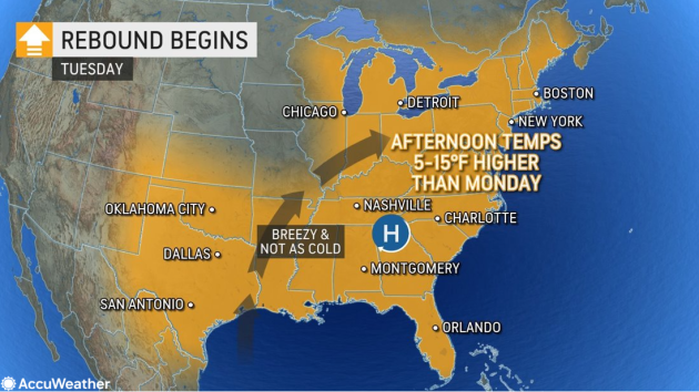 MNF forecast: strong winds and bitter cold wind chills