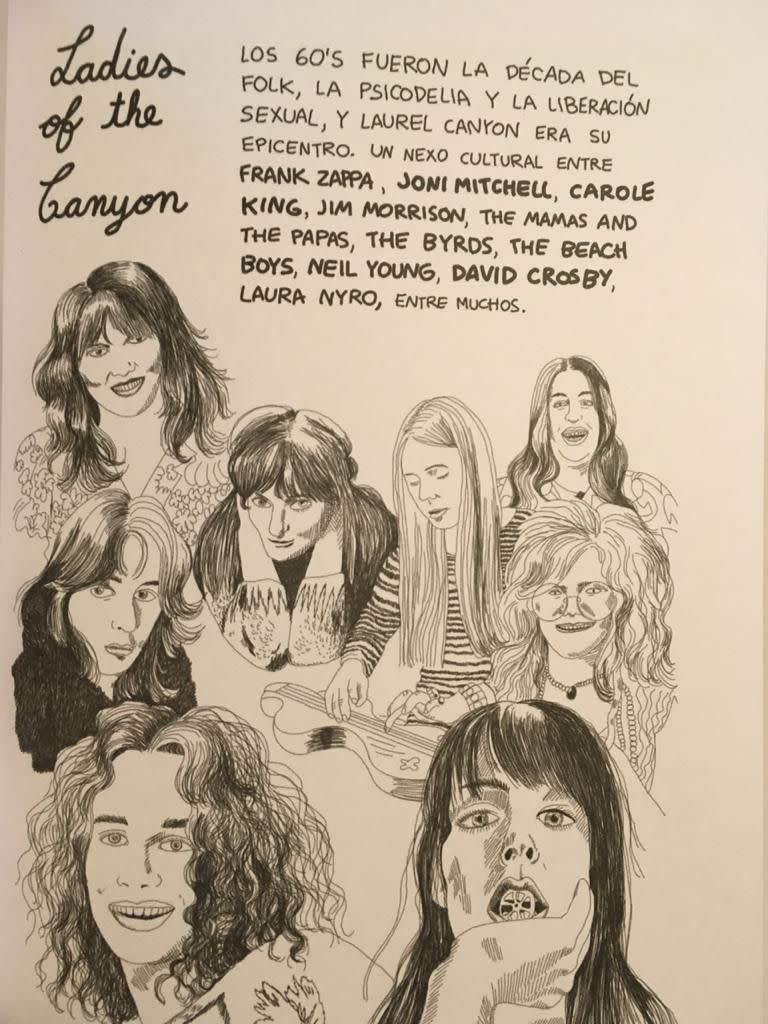 Ilustración de la artista gráfica Powerpaola para el libro Mostras del rock, de Barbi Recanati