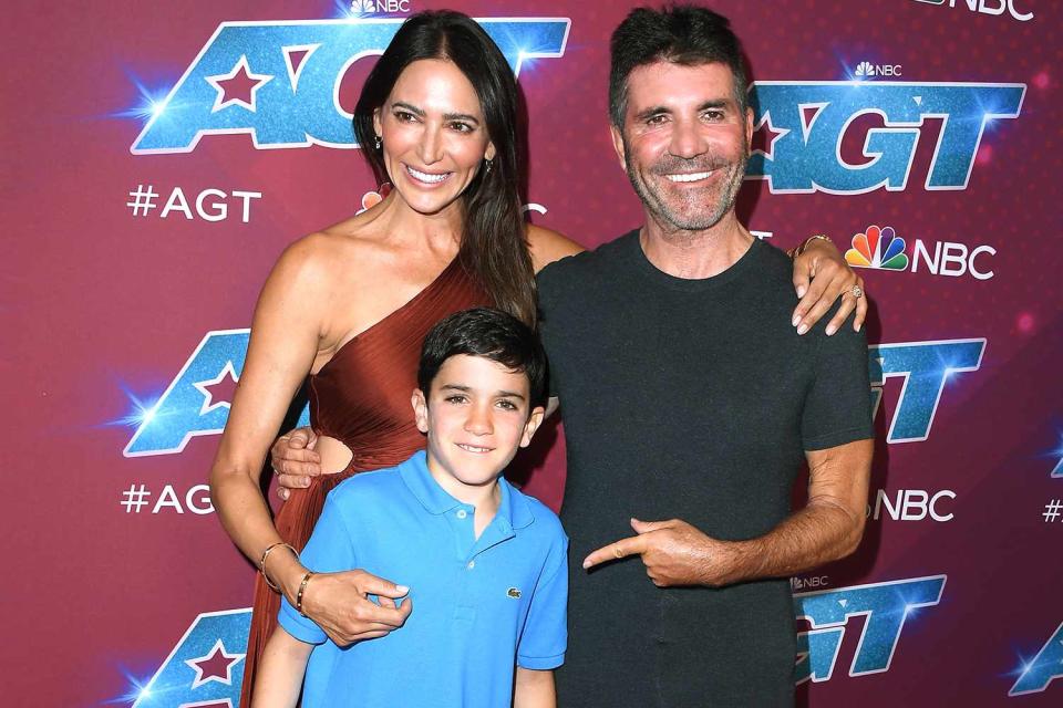 Steve Granitz/WireImage Simon Cowell, Laura Silverman and Eric Cowell at "America