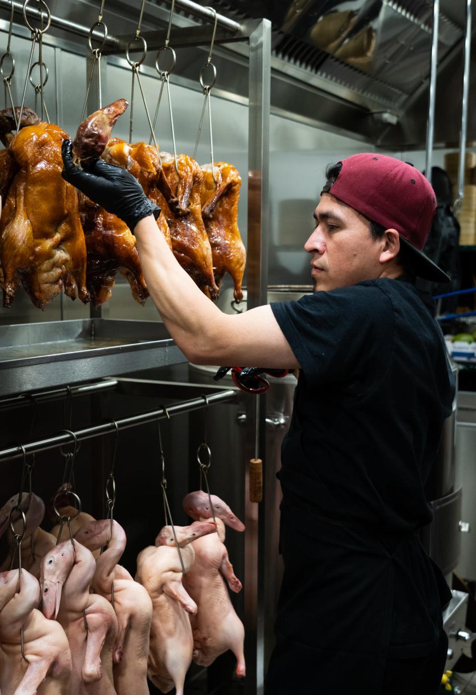 Peking duck preparation at Red Farm can take up to three days.